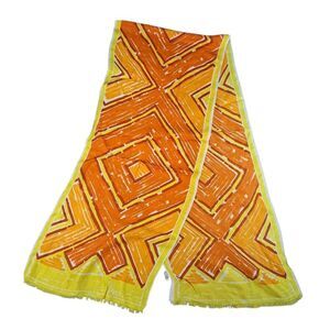 Vintage Scarves by Vera 100% Acetate Made In Italy Geometric Print
